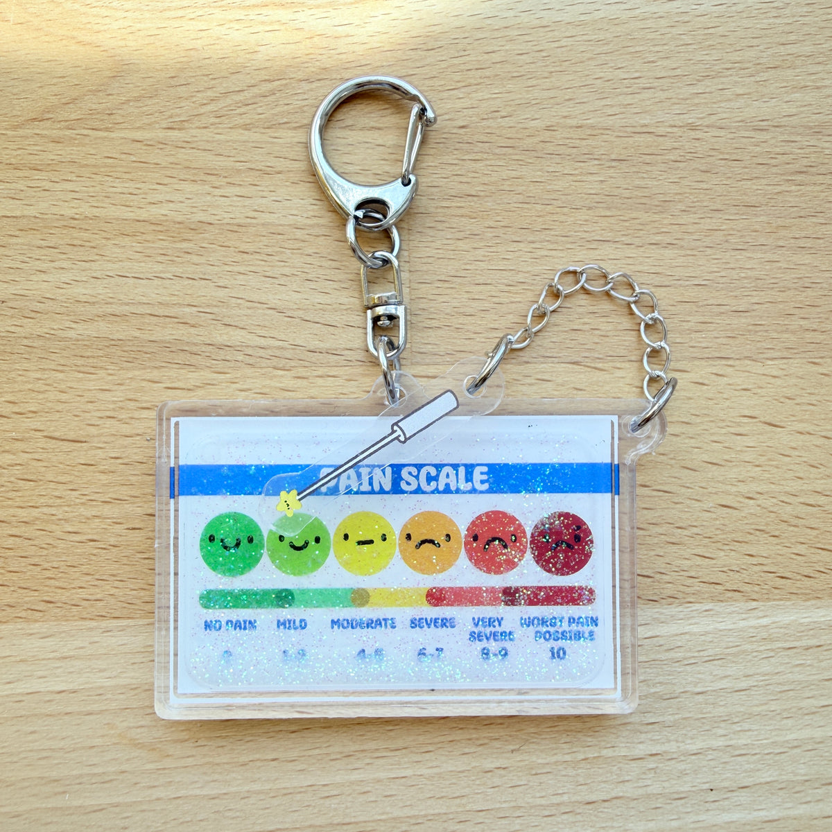 FACES Scale liquid Keychain