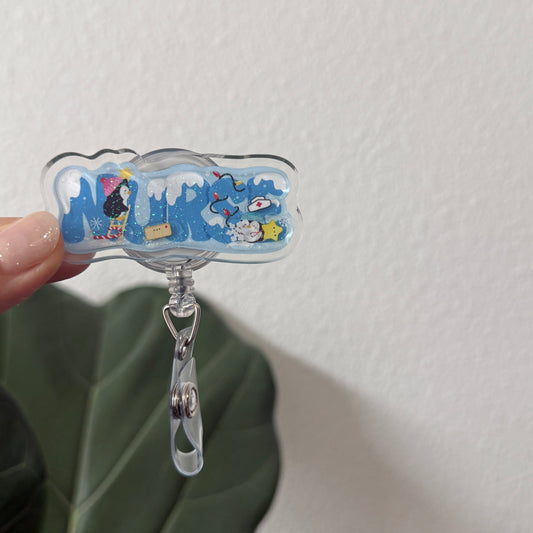 Liquid Badge Reel: Winter Nurse ❄️