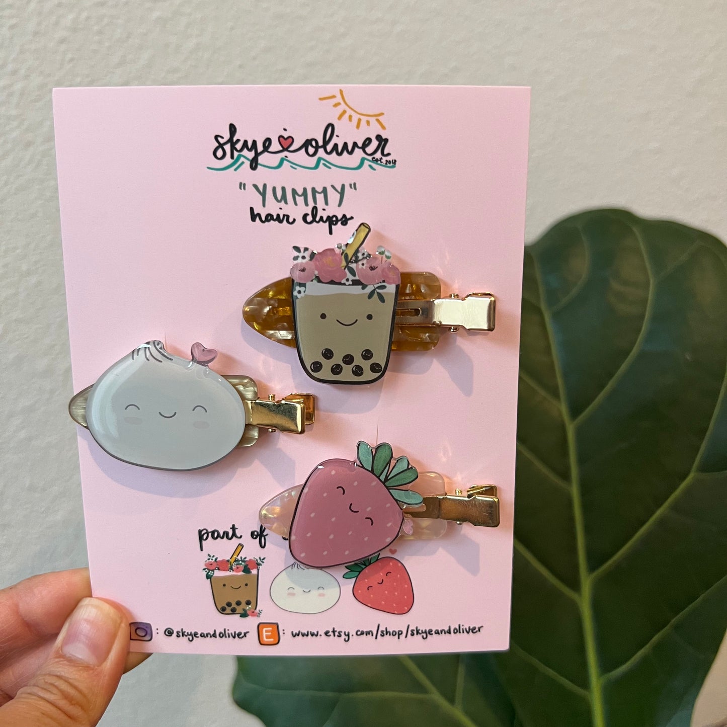 HAIR CLIPS-Baby clips, Girl clips. Set of 3