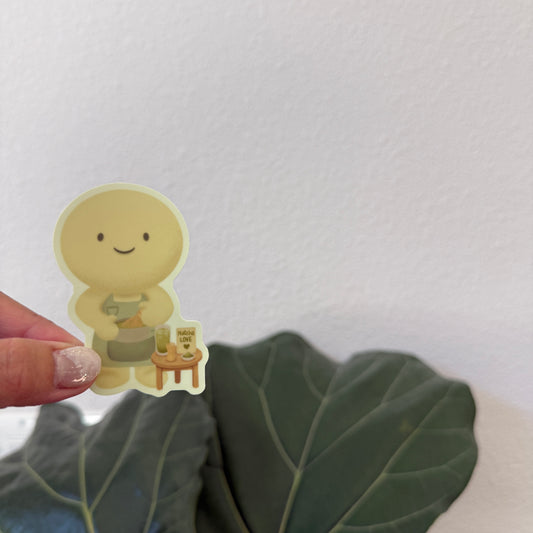 Glow in the Dark MATCHA Trinket Sticker