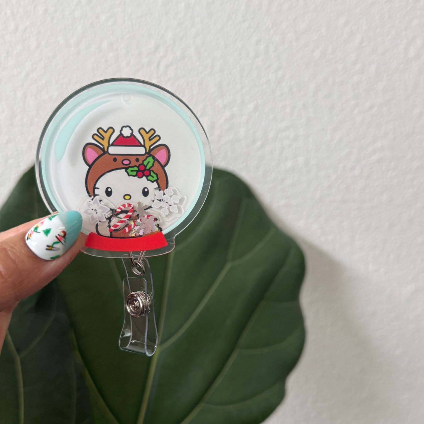 Liquid Badge Reel: Hello Reindeer