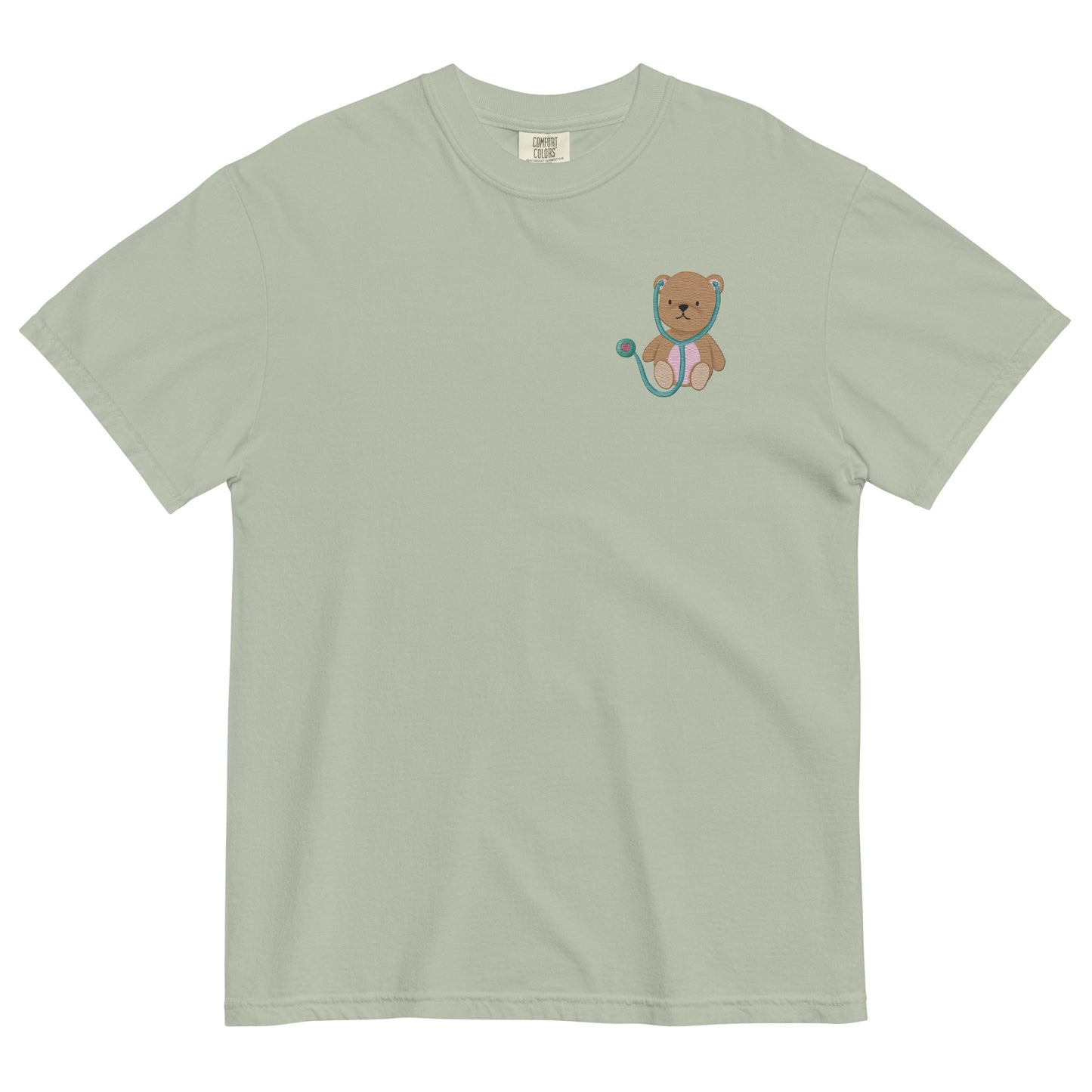 TEDDY BEAR Embroidered Unisex garment-dyed T shirt