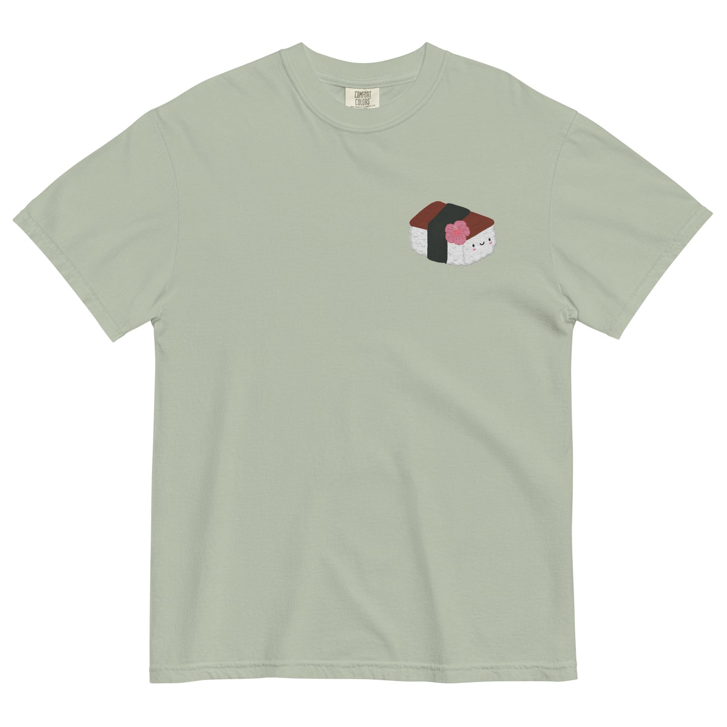 SPAM MUSUBI Embroidered Unisex garment-dyed T-shirt