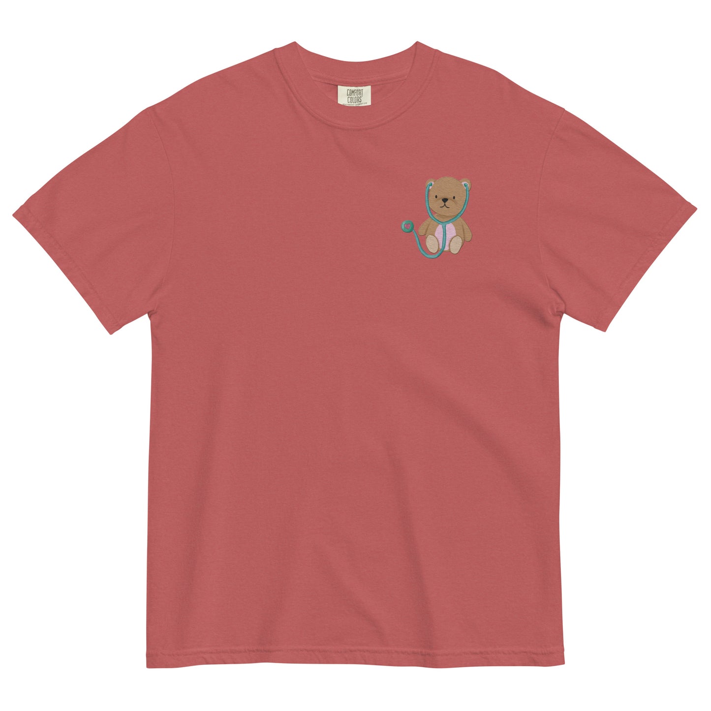 TEDDY BEAR Embroidered Unisex garment-dyed T shirt
