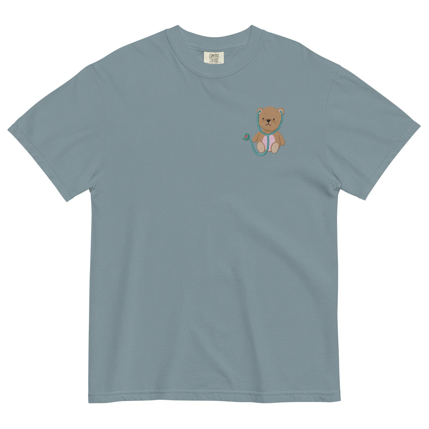 TEDDY BEAR Embroidered Unisex garment-dyed T shirt