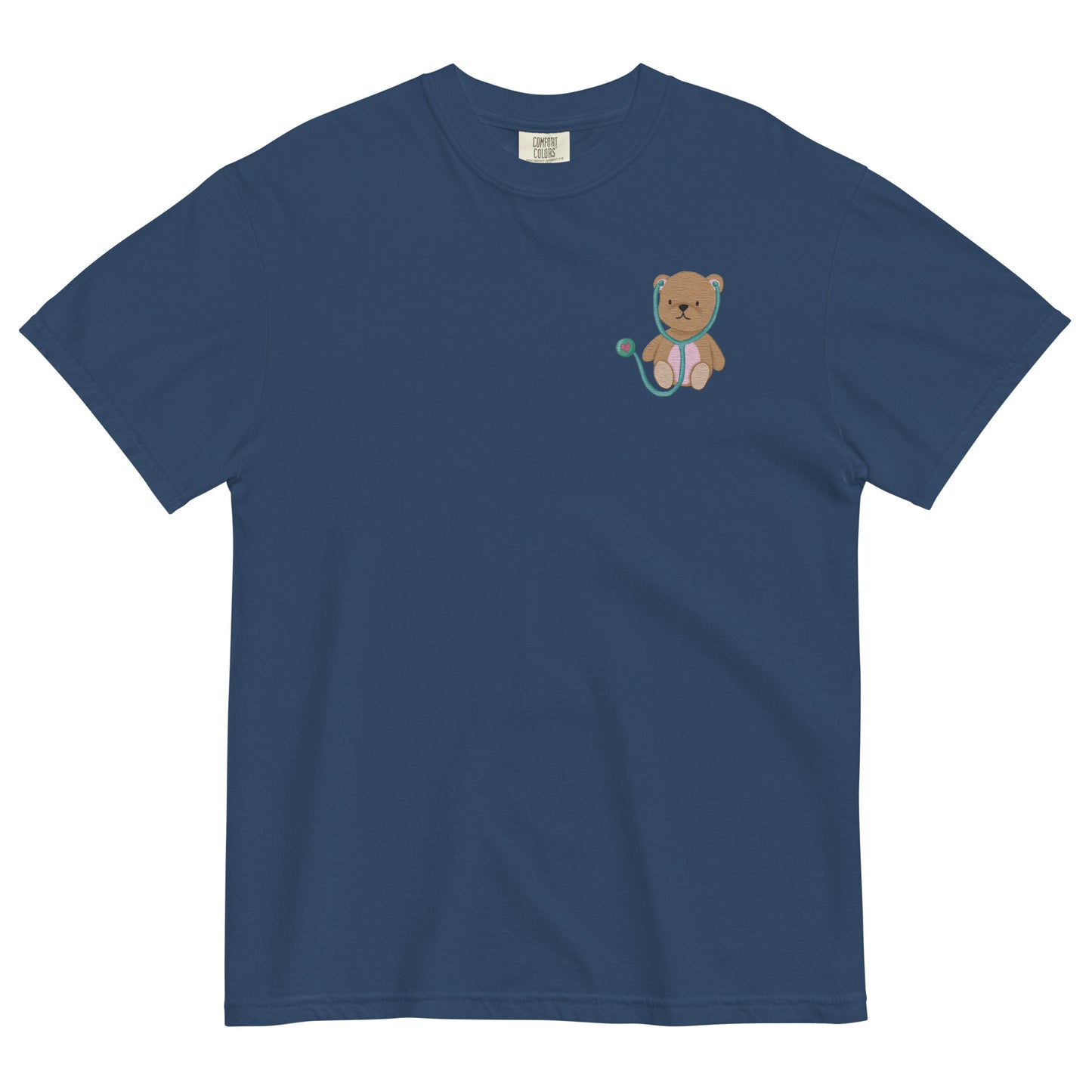 TEDDY BEAR Embroidered Unisex garment-dyed T shirt