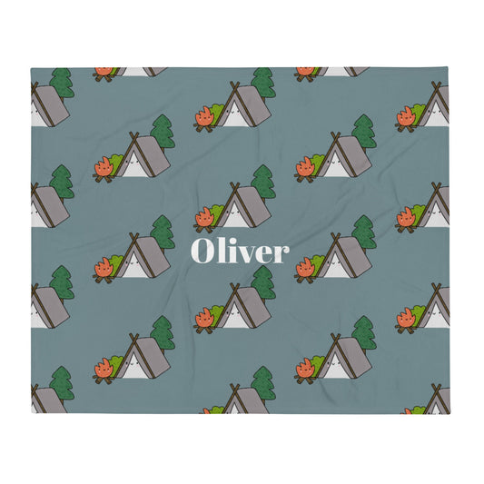 PERSONALIZED-Camping Blanket, Baby Blanket, Housewarming gift