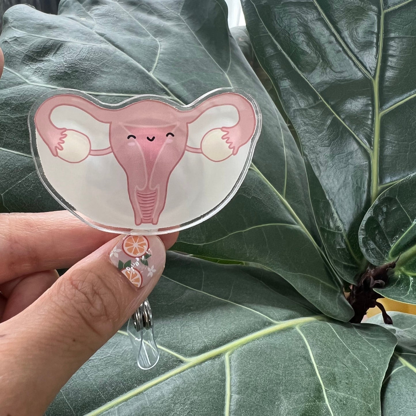 Uterus Badge Reel