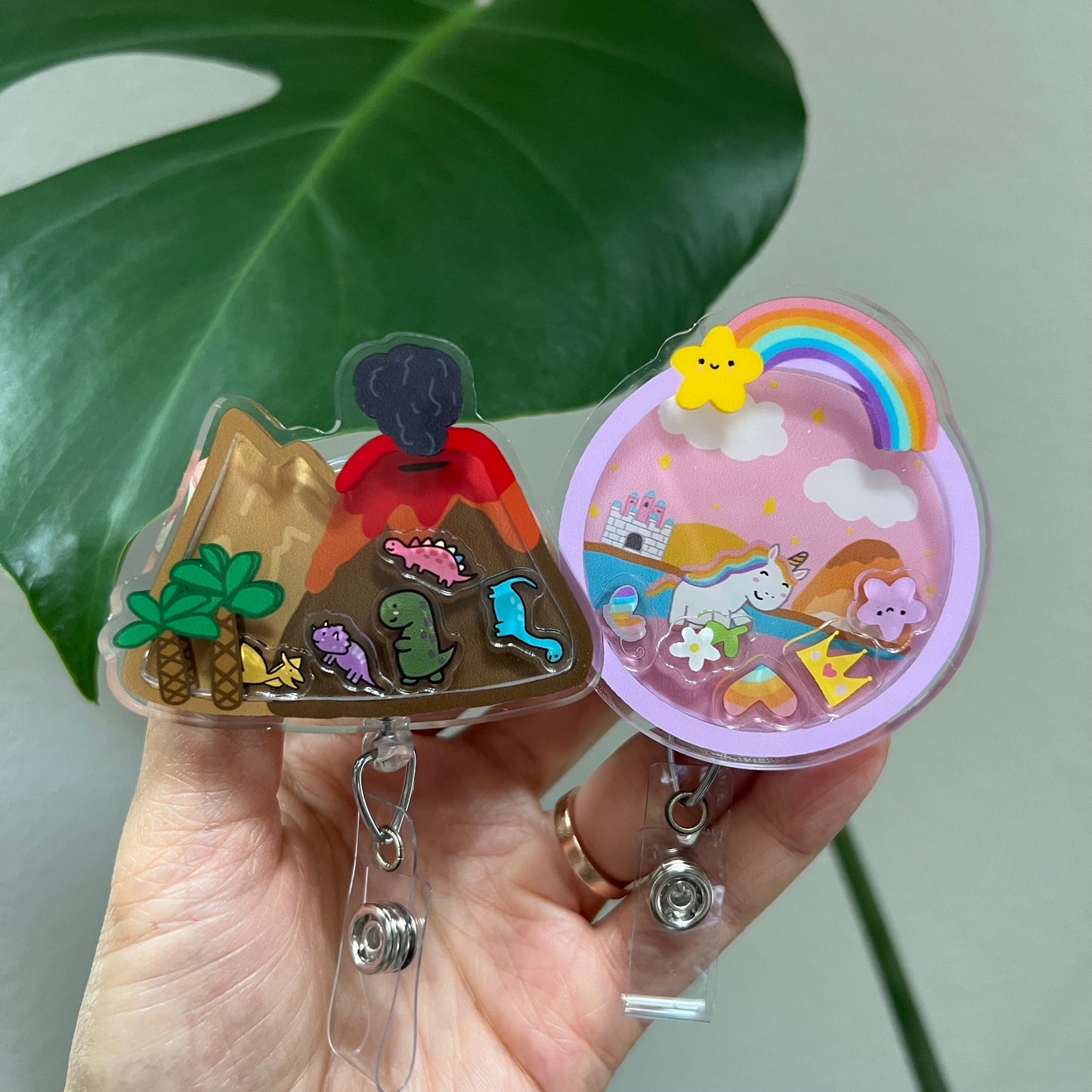 Shaker Badge Reel: Dinosaur or Unicorn